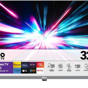 Smart TV 32” Philco PTV32K34RKGB Roku TV Led Dolby Audio