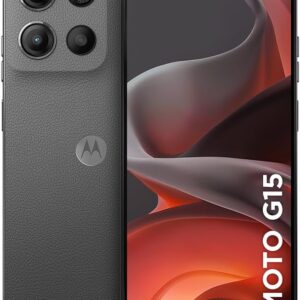Smartphone Motorola Moto g15-256GB 12GB (4GB RAM+8GB Ram Boost) e Camera 50MP com AI e Night Vision Bateria de 5200 mAh Tela FHD+ 6.7" com Superbrilho NFC - Grafite