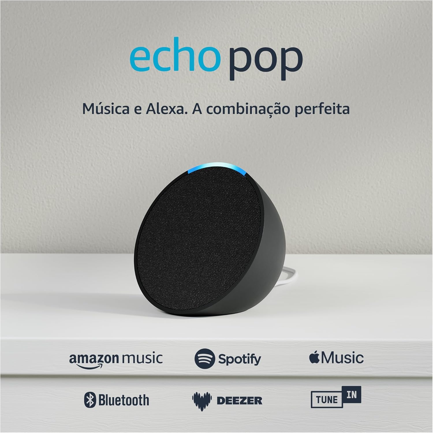 Echo Pop (Geração mais recente) | Smart speaker compacto com som envolvente e Alexa | Cor Preta - Imagem 3