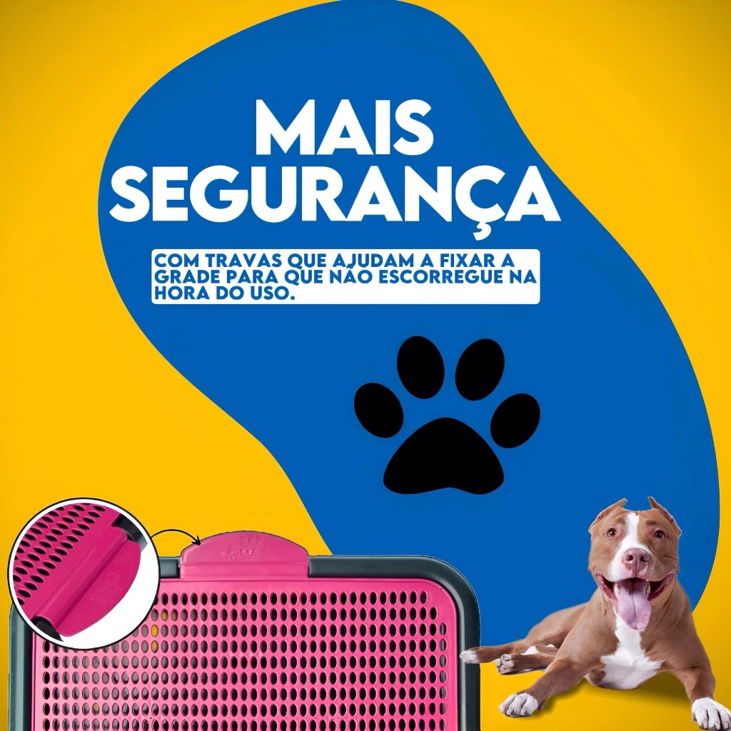Tapete Sanitário Canino Higiênico Banheiro Educa Pet Tapete Lavável Banheiro Pet - Imagem 3