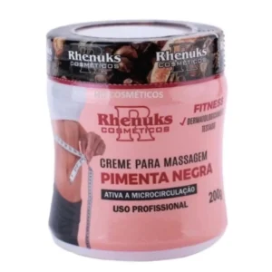 Gel Redutor de Medidas Creme Massageador Para Emagrecer 200g Pimenta Negra