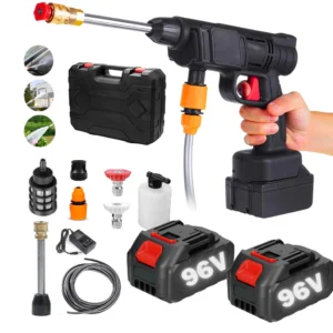 Lavadora de Alta Pressão Pistola Portátil Profissional Sem Fio Recarregável a Bateria Original Carro