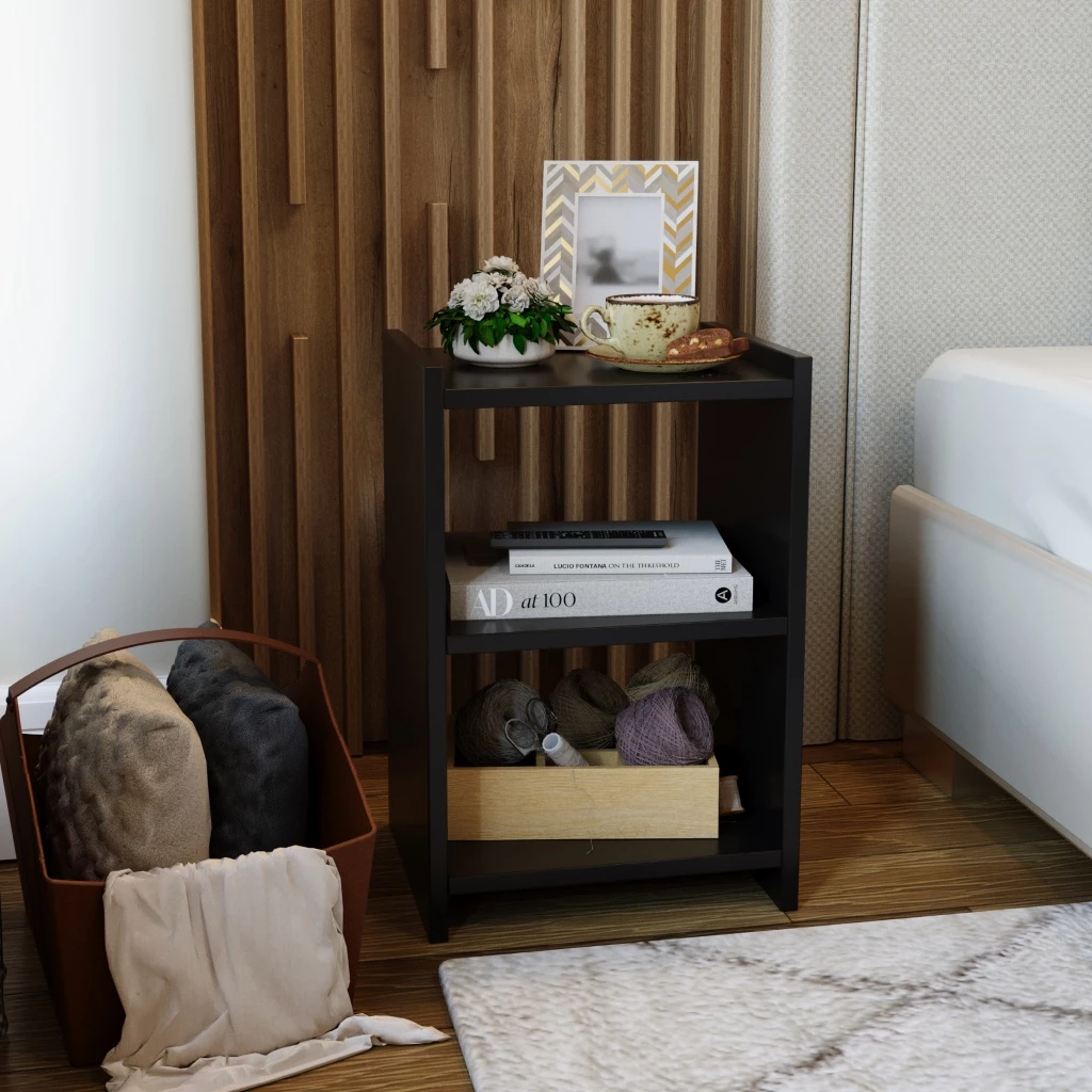 Mesa de Cabeceira Retro para Quarto Casal ou Solteiro Nicho Decoração América - Imagem 3