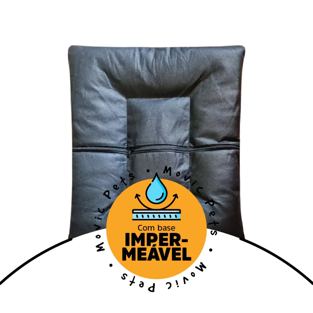 Cama Colchonete Almofada para Cachorro ou Gato Pet Pequeno Médio e Grande Lavável com Zíper - Imagem 2