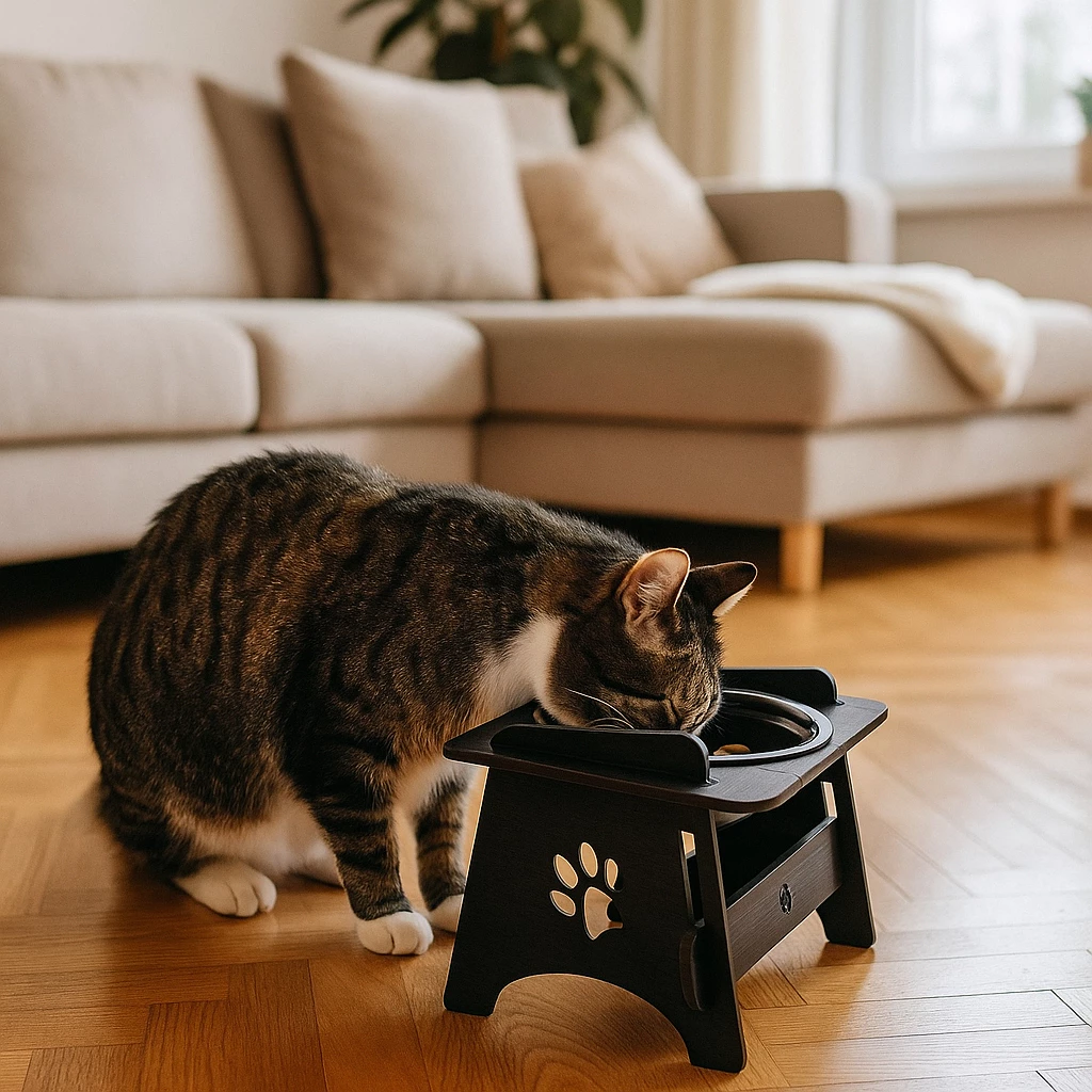 Comedouro Bebedouro Pet Suspenso Para Cães e Gatos Elevado Com TAMPAS - Imagem 3
