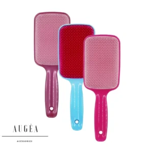 Escova de Cabelo Raquete Flex Desembaraçadora Mágica Finalização