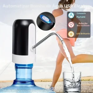 BombaElétricaDeGalãoUniversalComCarregamentoUSBParaGalão