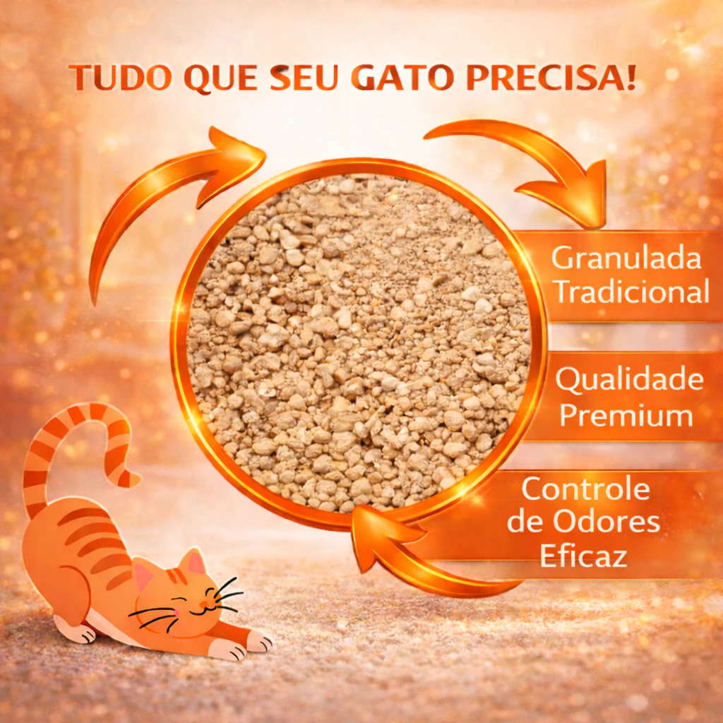 Kit 5 Areias Sanitárias POP STAR 20kg – Premium, Alta Absorção e Controle de Odores - Imagem 4