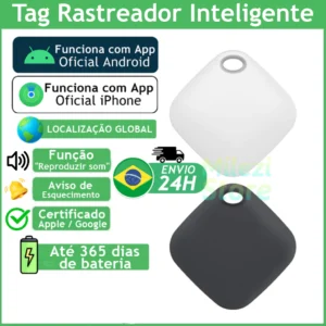 Rastreador Tag Inteligente iPhone Android Certificado App Oficial Distância Global GPS