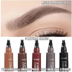 Lápis De Sobrancelha Líquido À Prova D'água De 5 Cores , De Longa Duração , Definição Natural , Maquiagem Acessível
