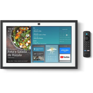 Echo Show 15 (Geração mais recente) | Smart display Full HD de 15,6” com Alexa, experiência Fire TV e controle remoto por voz