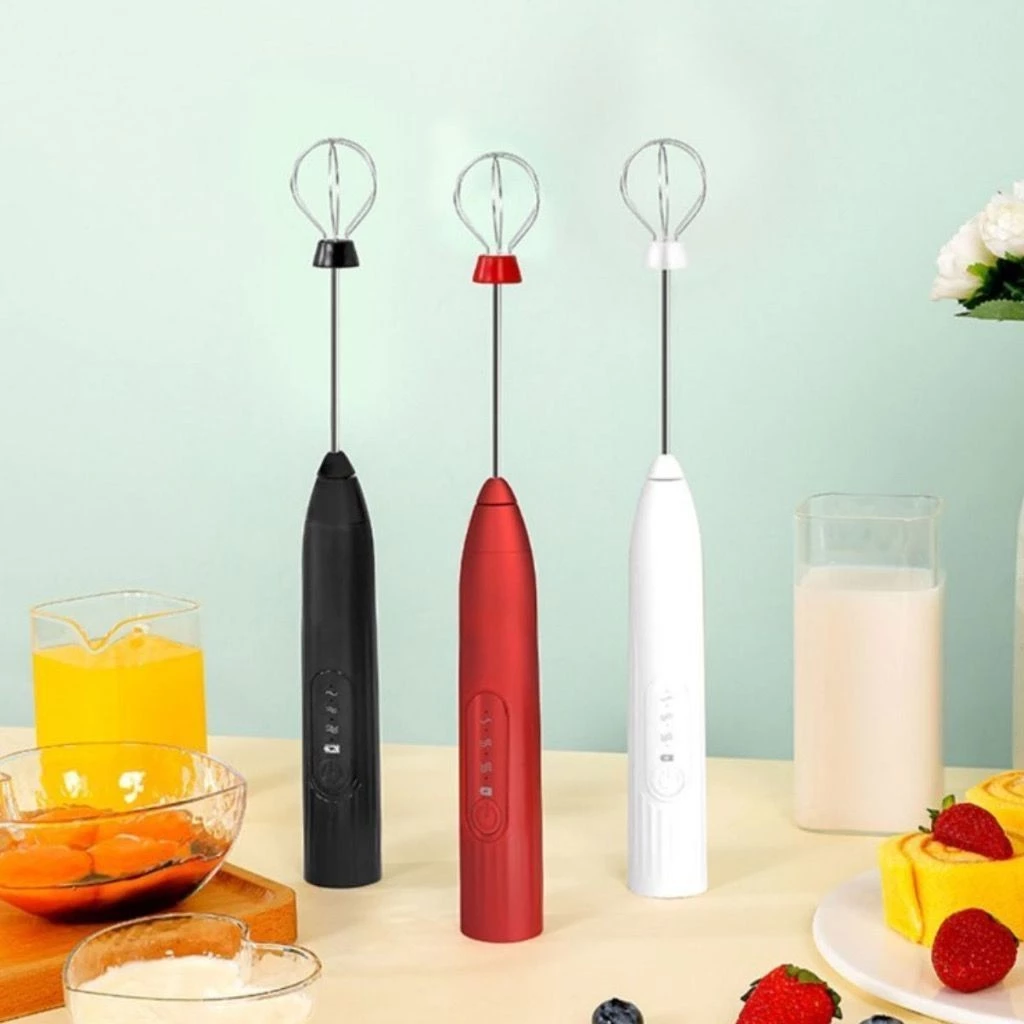 Batedor Misturador Mixer Elétrico para Bebidas Leite Café Clara de Ovo 2 em 1 - Imagem 3