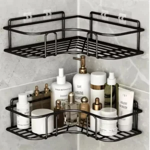 Suporte Organizador De Metal Rack De Parede Banheiro Cozinha Prateleiras Porta Shampoo Top&casa