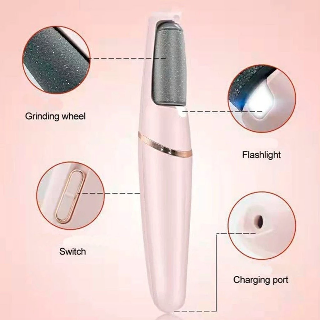 Lixador de Pé Elétrico - Esfoliador Tira Calos Pedicure Portátil - Imagem 2