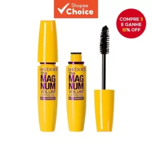 Rímel À Prova D'água De Longa Volume E Curvatura De Vison Cílios Postiços-Amarelo Natural Duradouro Não Desbotado