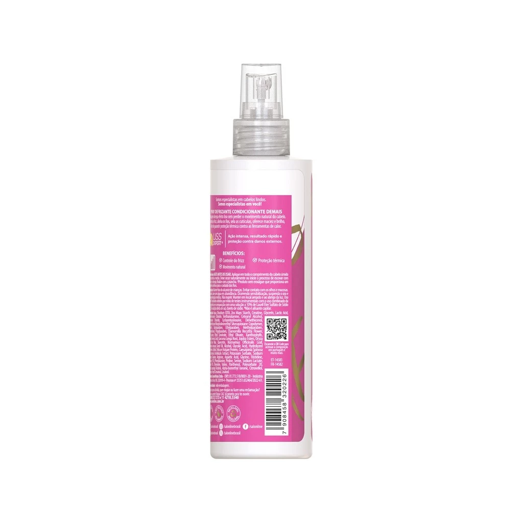 Meu Liso Demais Defrizante Spray Protetor Térmico 240ml - Imagem 3