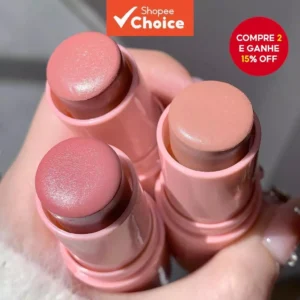 Blush em Bastão Cremoso, Efeito Matte, Para Maquiagem Natural e Longa Duração